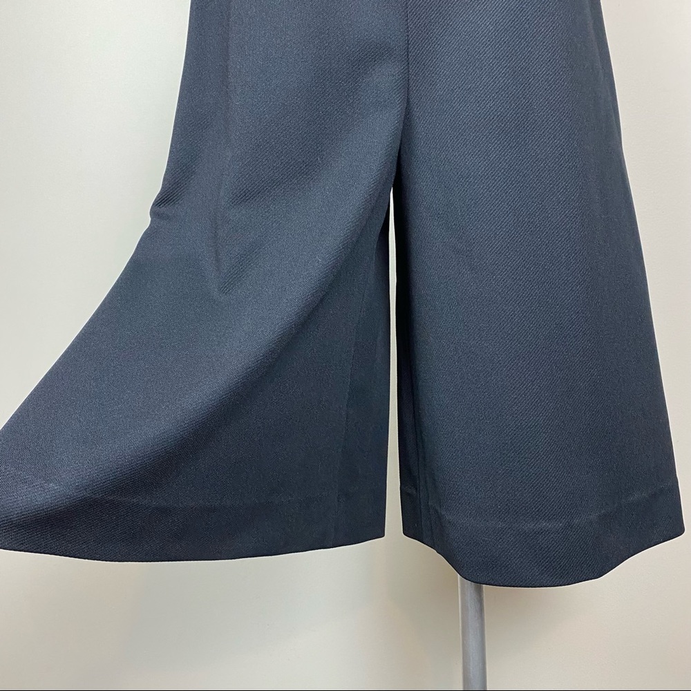 Vintage Black High Waisted Wide Leg Crop Pants - Picture 3 of 8